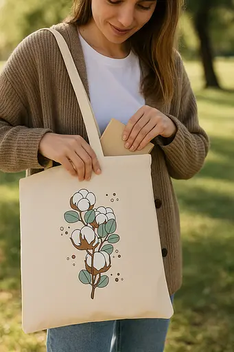 Набір екосумка-розмальовка „Бавовна“ бавовна 220 г/м2 38х42см ROSA Talent [CD]