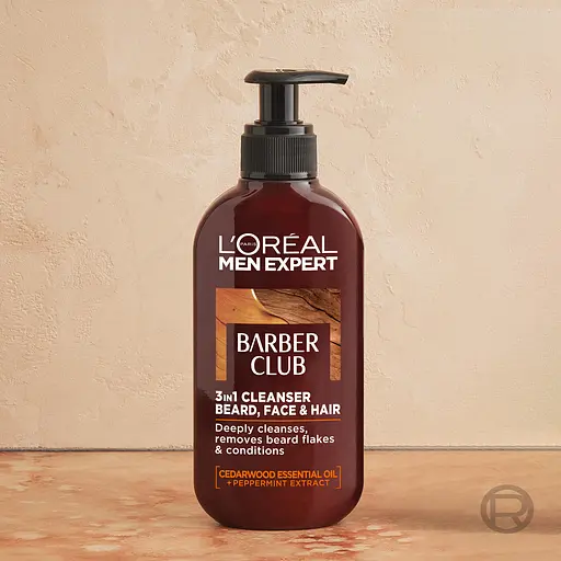 Шампунь для волос бороды и лица L'Oreal Paris Men Expert Barber Club 200 мл - фото 3