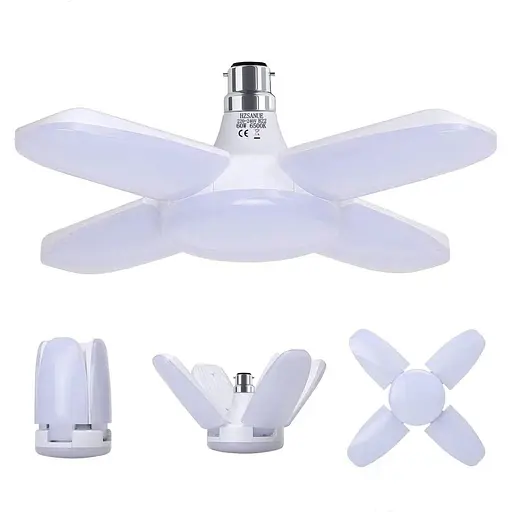 Светодиодный светильник для гаража HZSANUE B22 Bayonet 60 Вт, 6500 К, дневной свет, белый, 6800 лм.