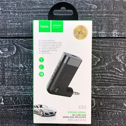Bluetooth — AUX адаптер HOCO E53 Dawn sound AUX BT5.0 акумулятор 145mAh - фото 3