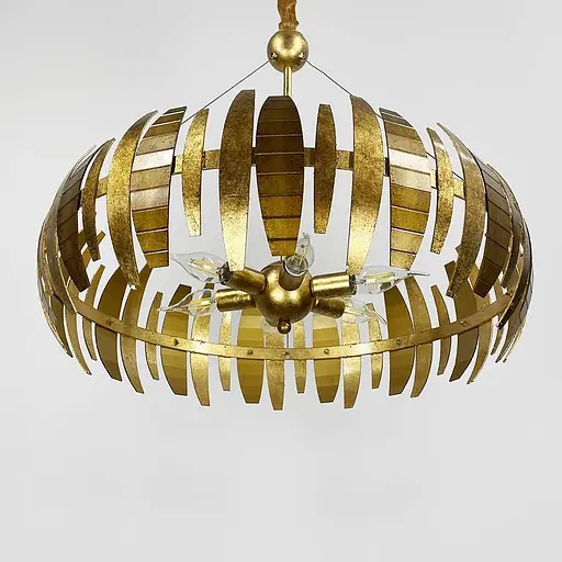 Підвісна люстра у золотому корпусі Ø 60 см | Арт. MJ 212-600 | Line F - фото 6