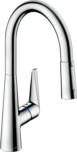 Смеситель для кухни Hansgrohe Talis M51 200 2jet с вытяжным изливом хром 72813000 Хром - фото 1