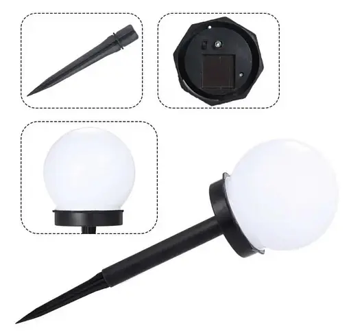 Світильник OldBro автономний шар садовий на сонячній батареї IP54 білий 3 шт - фото 3