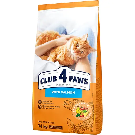 Сухий корм для котів Club 4 Paws Premium лосось 14 кг (B4630501)