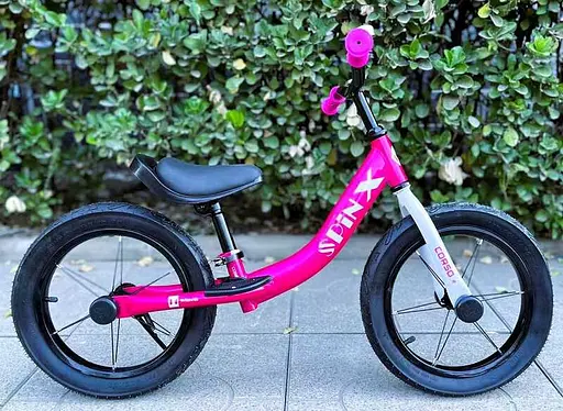 Велобег Corso Spin-X, стальная рама, колесо 14, надувные колеса, подножка, подставка для ног, звонок PX-211-74 - фото 2