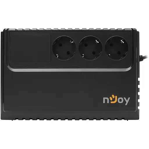 Джерело безперебійного живлення NJOY Renton 650 (PWUP-LI065RE-CG01B) Lin.int., AVR, 3 x евро, пластик - фото 4