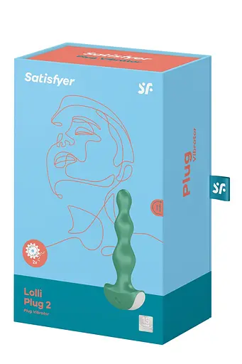 Анальная пробка с вибрацией Satisfyer Lolli Plug 2, 14 см (зеленый) - фото 7