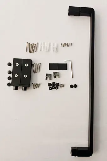 Душова кабіна без піддону Mixxus Premium Bevel SC01-100x80x195-TR Black прозоре скло 6 мм MI6870, Чорний матовий, Універсальна, прозорий - фото 2