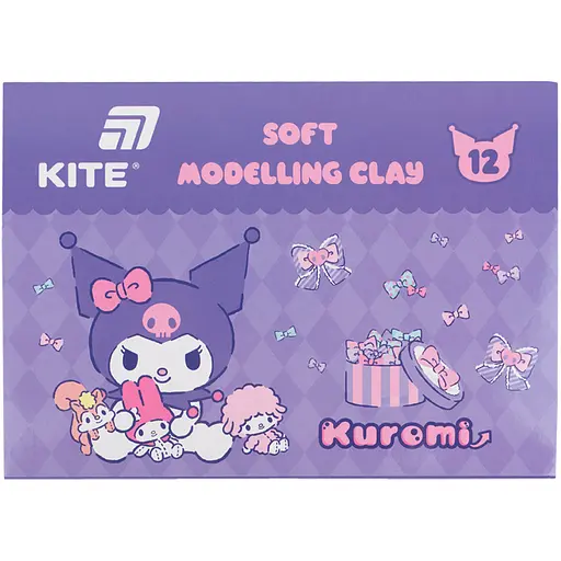 Пластилин восковой Kite Kuromi 12 цветов 240 г (HK24-1086) - фото 4