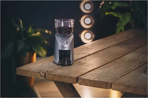 Кавомолка жорнова Nivona 100Вт, об'єм зерен-200г, регул.ступеню помолу, пластик, сріблястий - фото 4