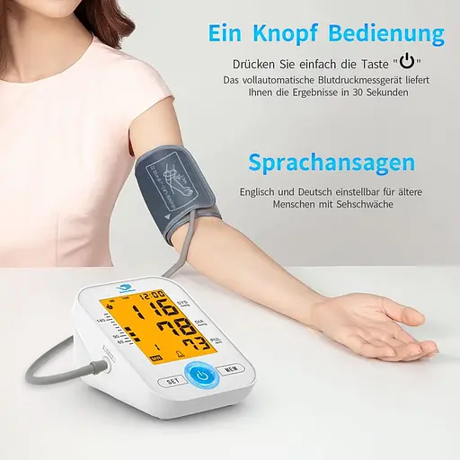 Монітор артеріального тиску BerkeMed Upper Arm з повністю автоматичним виявленням аритмії та вимірюванням пульсу - фото 4