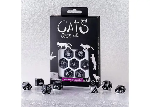 Набір кубиків CATS Modern Dice Set: Waffle , 7 шт. (RCAT05) - фото 6