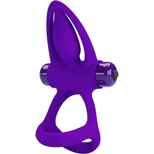 Эрекционное кольцо Pretty Love Vibration Cock Ring 9.9 см фиолетовый
