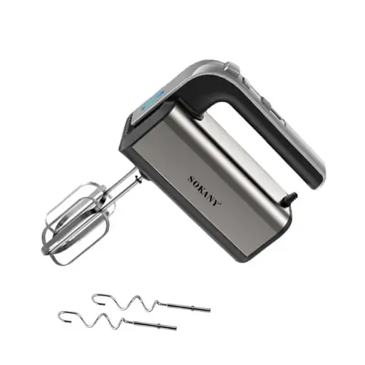 Міксер ручний SOKANY CX-6651 сталь із двома насадками 800 Вт 5 швидкостей - фото 3