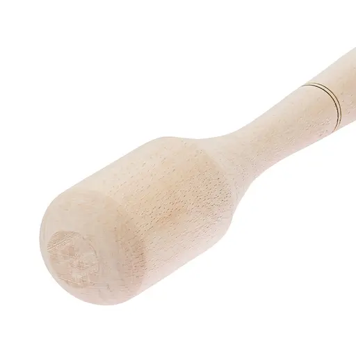 Макогон толкушка картофелемялка фигурная средняя 24 см, Woodly Бежевый 86784 - фото 3