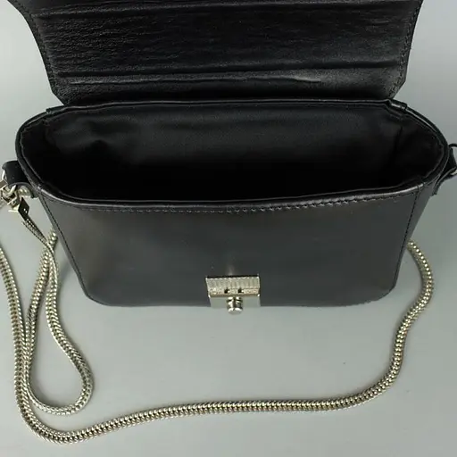 Жіноча шкіряна сумочка Yoko чорна - фото 5