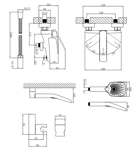 Смеситель для ванны Qtap Tern Chrome QTTER259CRM47586 - фото 5