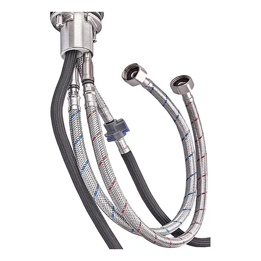 Смеситель для кухни с выдвижным изливом Zerix PUL-014 нержавеющая сталь ZX5034 Нержавеющая сталь - фото 3