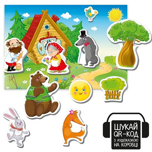 Детский развивающий магнитный театр "Колобок" Vladi Toys VT3206-38 с аудиосказкой Сказочные голоса - фото 2