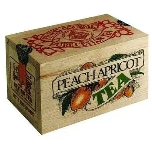 Чай чорний Mlesna Персик-абрикос дерев'яна коробка 100 г - фото 1