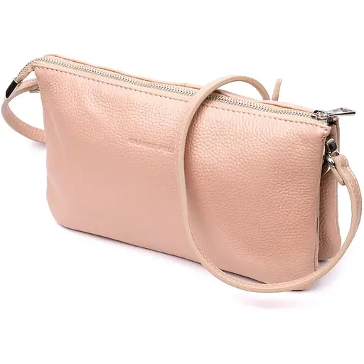 Кожаная женская сумка Grande Pelle 26х15.5х3 см sum0023607 - фото 1