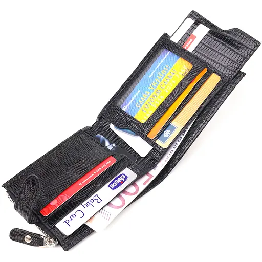 Мужской кожаный кошелек Canpellini 12х9.8х1 см acs0025056 - фото 4