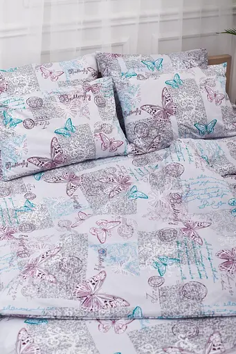 Комплект постельного белья Moon&Star полуторный 143х210 наволочки 2х70х70 Butterfly Бязь Gold Люкс - фото 3