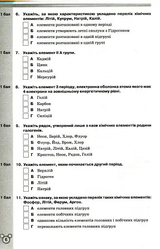 Хімія 8 клас. Зошит для контрольних та практичних робіт - фото 3