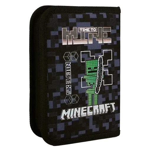 Школьный пенал твердый одинарный без клапана Yes Minecraft Alpha HP-02 - фото 2