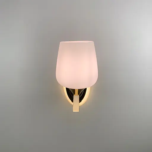 Бра з білим плафоном в золотому корпусі Line F 86517/1 GD - фото 2