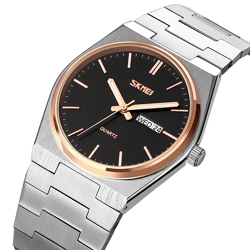 Годинник наручний чоловічий 9288SIRGBK Silver-Rose Gold-Black Skmei acs0029796 - фото 2