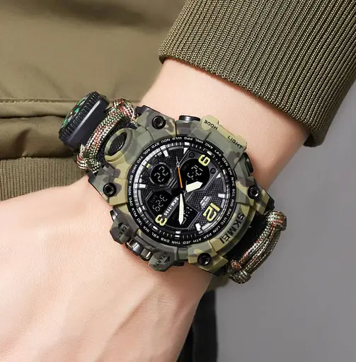 Армейские часы Skmei 1155G Hamlet Paracord Camo (1155-54) - фото 2