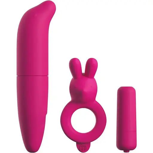 Набір секс-іграшок Pipedream Classix Couples Vibrating Starter Kit 3 шт. рожевий