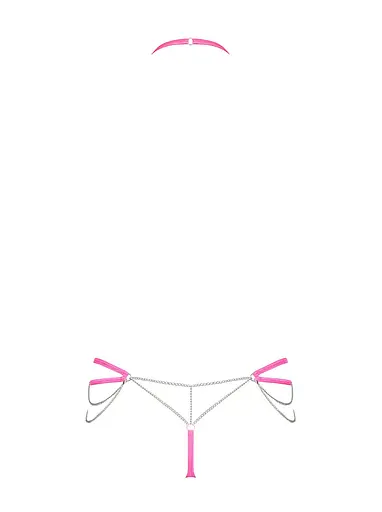 Трусики Obsessive Lolitte Chainty L/XL рожевий - фото 6