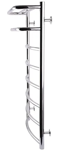 Водяна рушникосушка Unio Op W 900-500-8 Олівія з полицею, Хром - фото 4