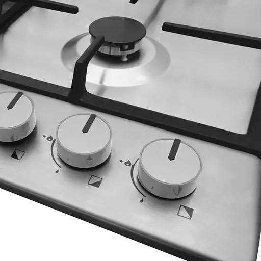 Варочная поверхность газовая Hansa 60 см нержавеющая сталь - фото 3