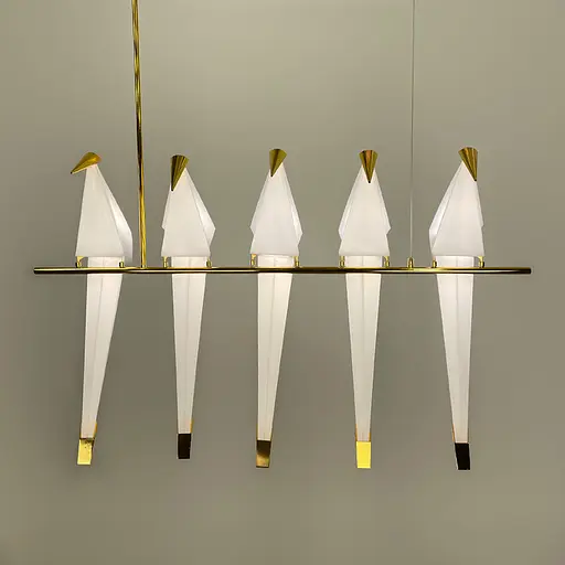 Люстра-композиція з 5 птахів | Арт. AS 145/5 | Line F - фото 7