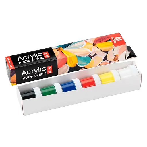 Набір акрилових фарб Arteo Nature матовий 6x10 мл - фото 2