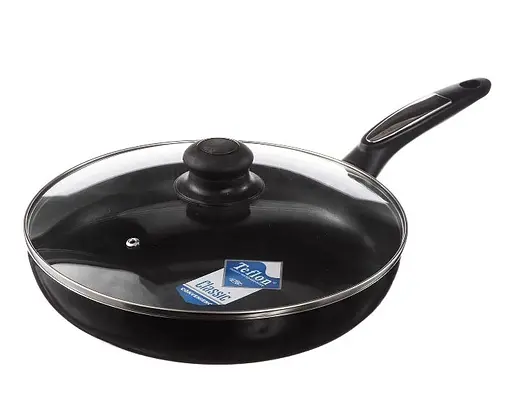 Универсальная сковорода для жарки A-Plus 28 см антипригарная с мраморным покрытием с крышкой - фото 1