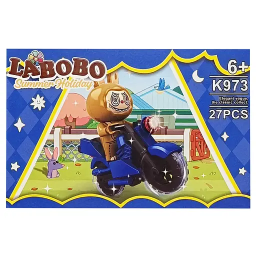 Дитячий конструктор Summer holiday LABUBU K973A-2, 27 деталей