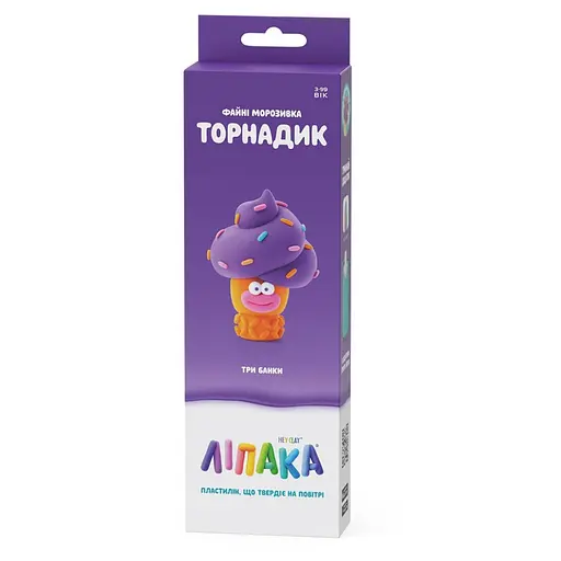 Набор пластилина "Файные мороженые: Торнадик" ЛИПАКА 30144-UA01 самостоятельно затвердевает - фото 1