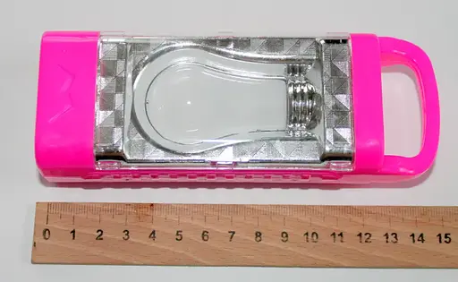 Светодиодный фонарик HL-1789 розовый компактный аккумуляторный ручной LED - фото 9