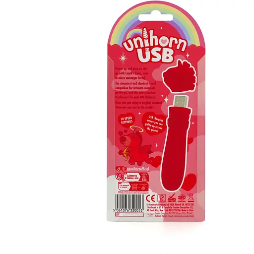 Віброкуля Unihorn USB Bullet - Cupid's Beau - фото 5