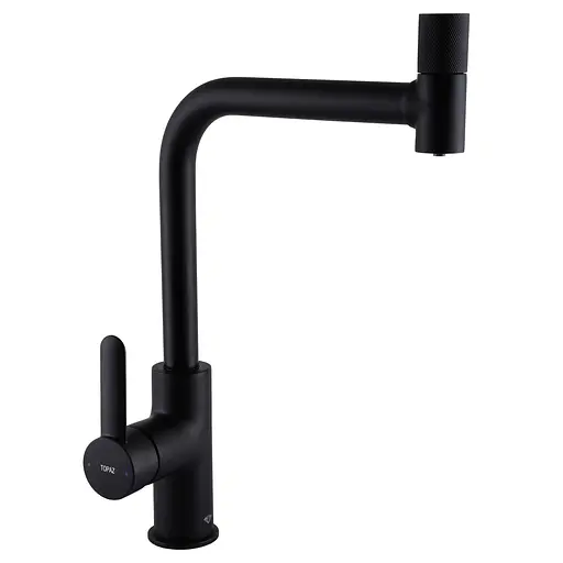Змішувач для кухні під осмос Topaz Corsica TC-8802-H48-BL Чорний матовий - фото 1