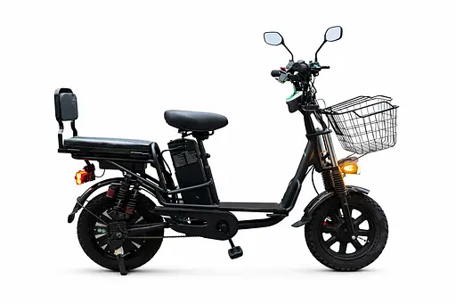 Электровелосипед Minako Monster (2000W, 60V, 36Ah) +Гидравлический тормоз +Раскладной Багажник / сиденья Черный - фото 1