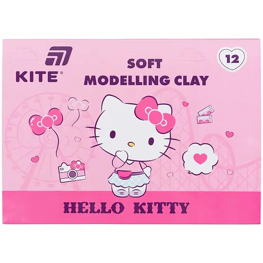 Пластилин восковой Kite Hello Kitty 12 цветов 240 г (HK25-1086)
