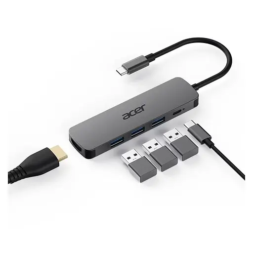 USB-хаб Acer 5in1 USB-C (HP.DSCAB.021) - фото 2