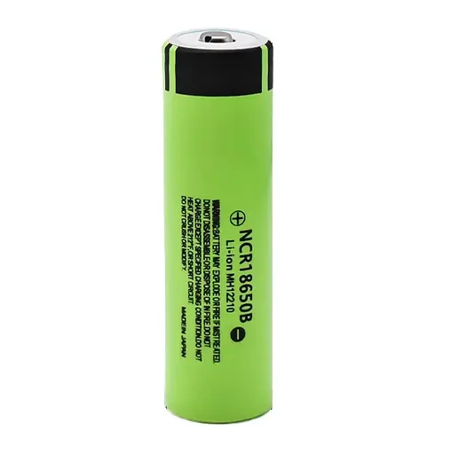 Защищенный Li-Ion аккумулятор Panasonic NCR18650B 3400 mAh (Зеленый)