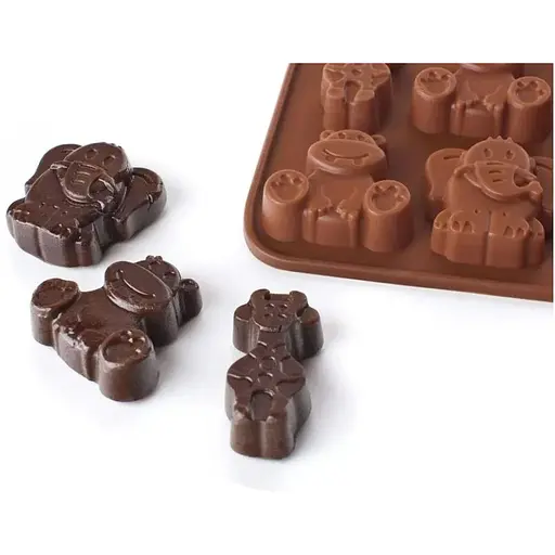 Форма силіконова для випічки 20.4x10.5cm Brown - фото 3