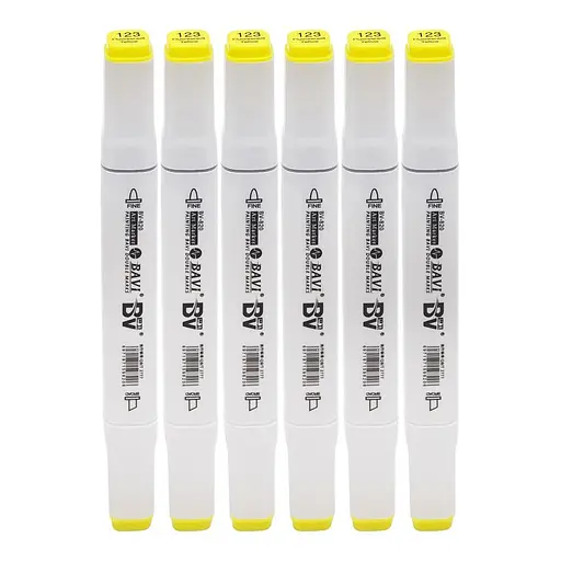 Скетч-маркер двусторонний Bavi №123, на спиртовой основе, 10 шт.